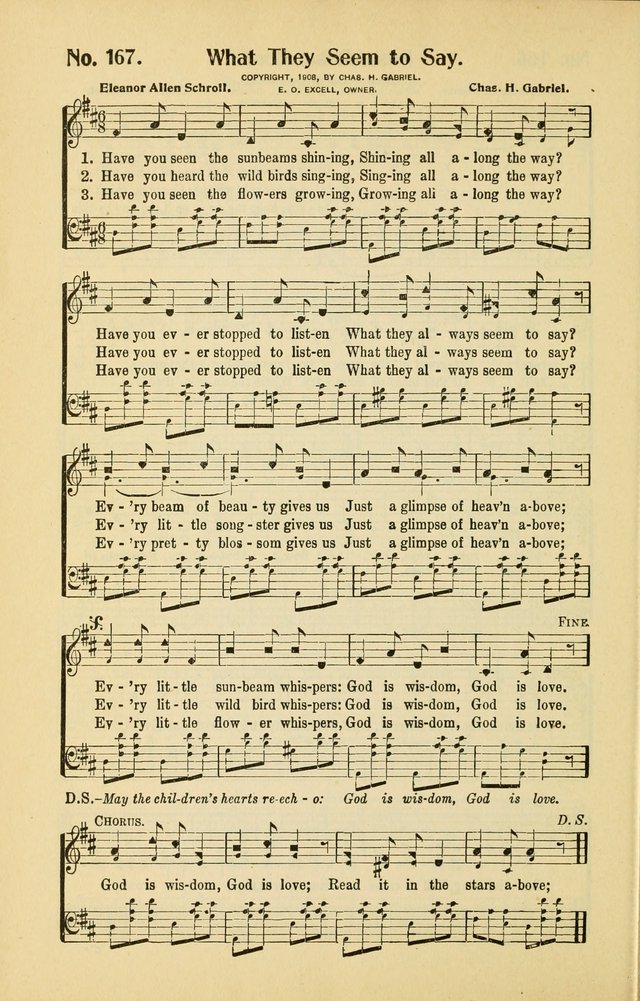 Diadems: a collection of religious songs, new and old, for the church and Sunday school page 166