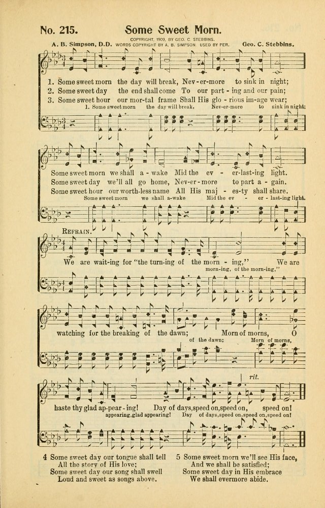 Diadems: a collection of religious songs, new and old, for the church and Sunday school page 213