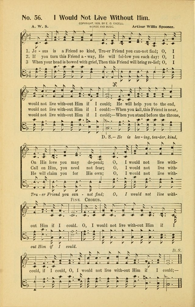 Diadems: a collection of religious songs, new and old, for the church and Sunday school page 56