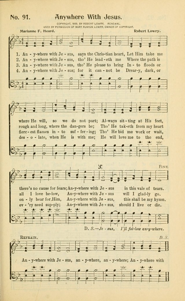 Diadems: a collection of religious songs, new and old, for the church and Sunday school page 91