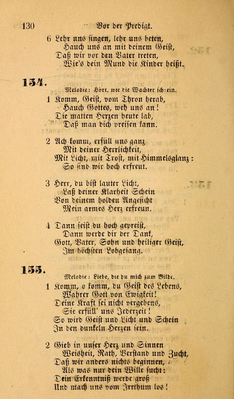 Die Deutsche Ausgabe der Englischen und Deutschen Frohen Botschaftslieder: zum Gebrauch bei Erweckungs- und Gebetsversammlungen (Ebenezer Hymnal) page 130