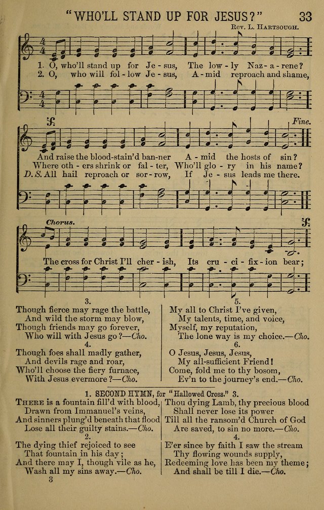 The Devotional Chimes: a choice collection of new and standard hymns and tunes, adapted to all occasions of social worship, family devotions, and congregational singing page 33