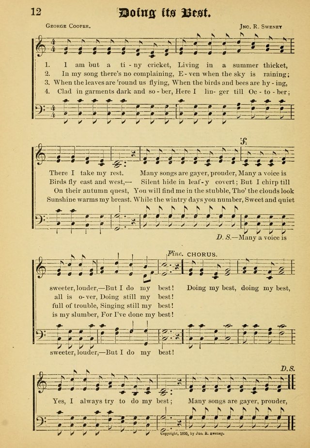 Dew Drops: comprising new songs, hymns, etc. for young singers page 10