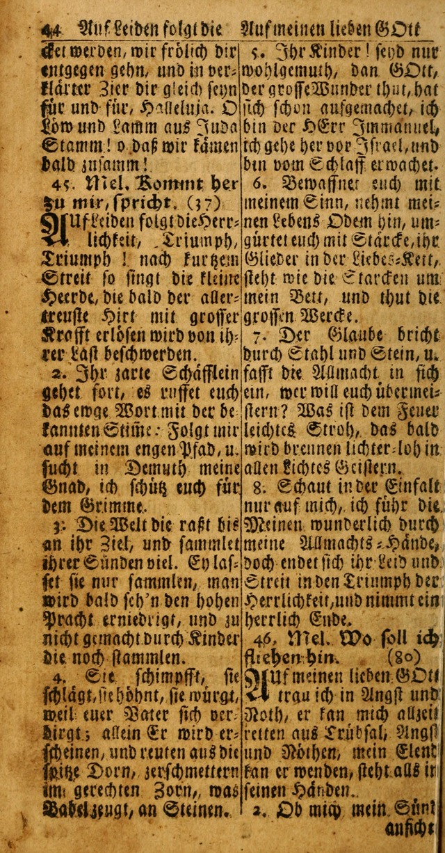 Das Kleine Davidische Psalterspiel der Kinder Zions: von alten und neuen auserlesenen Geistes-Gesängen allen wahren heuls-begierigen säuglingen der weisheit, infonderheit aber denen Gemeinden ... page 42