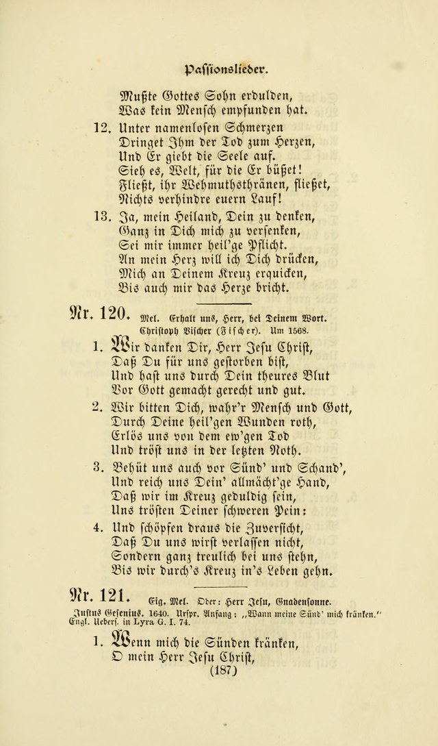 Deutsches Gesang- und Choralbuch: eine Auswahl geistlicher Lieder ... Neue, verbesserte und verhmehrte Aufl. page 184