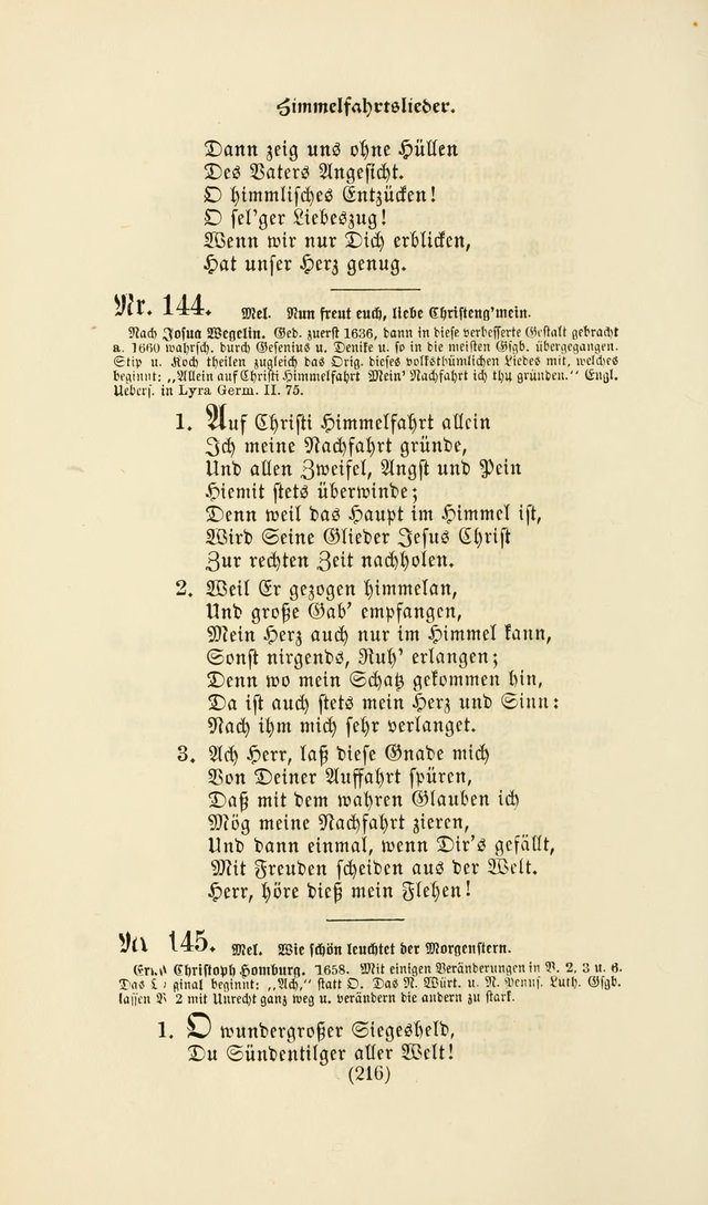 Deutsches Gesang- und Choralbuch: eine Auswahl geistlicher Lieder ... Neue, verbesserte und verhmehrte Aufl. page 213