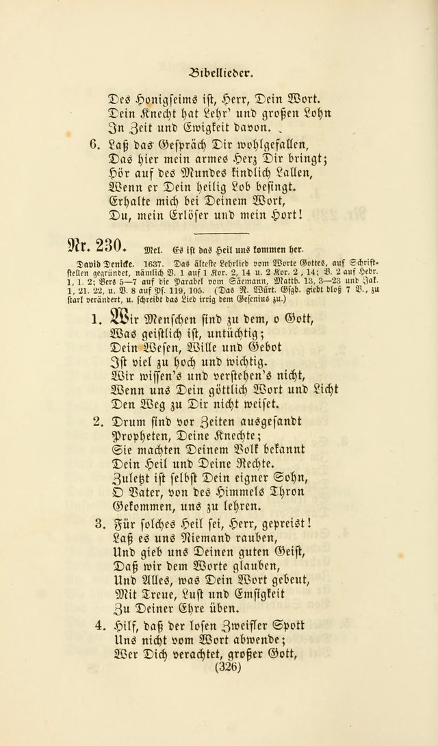 Deutsches Gesang- und Choralbuch: eine Auswahl geistlicher Lieder ... Neue, verbesserte und verhmehrte Aufl. page 323