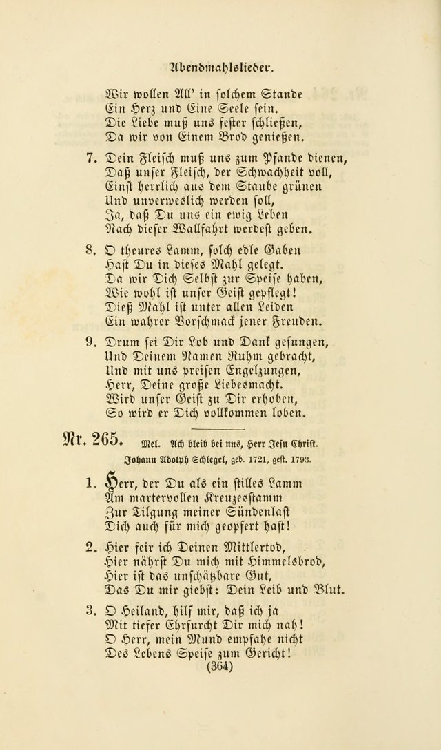Deutsches Gesang- und Choralbuch: eine Auswahl geistlicher Lieder ... Neue, verbesserte und verhmehrte Aufl. page 361