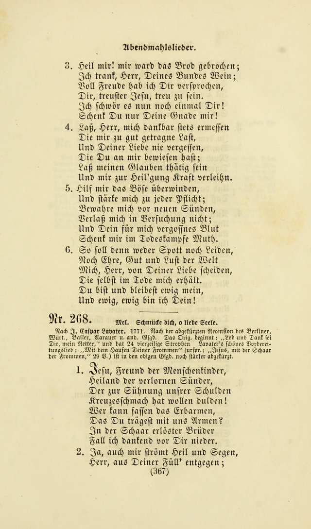 Deutsches Gesang- und Choralbuch: eine Auswahl geistlicher Lieder ... Neue, verbesserte und verhmehrte Aufl. page 364