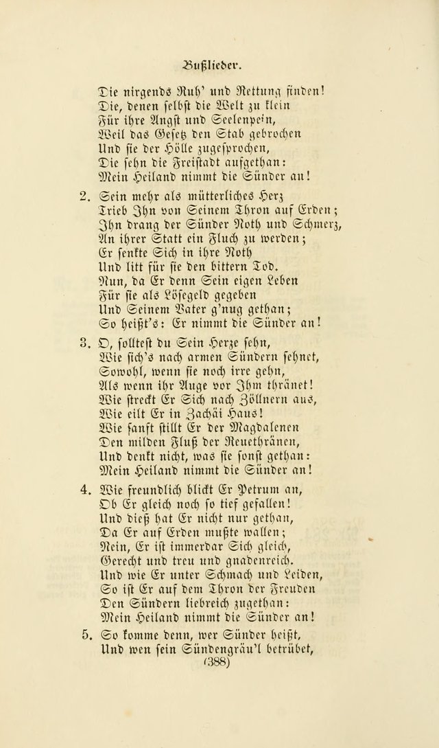 Deutsches Gesang- und Choralbuch: eine Auswahl geistlicher Lieder ... Neue, verbesserte und verhmehrte Aufl. page 385