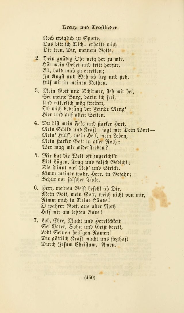 Deutsches Gesang- und Choralbuch: eine Auswahl geistlicher Lieder ... Neue, verbesserte und verhmehrte Aufl. page 457