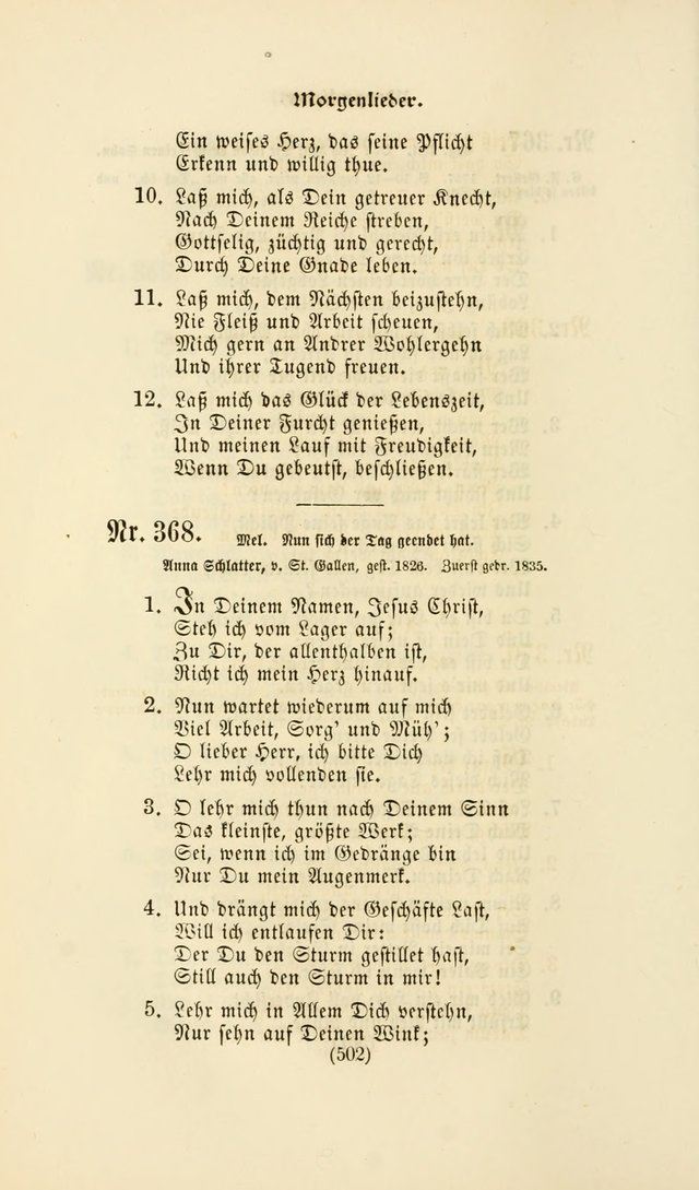 Deutsches Gesang- und Choralbuch: eine Auswahl geistlicher Lieder ... Neue, verbesserte und verhmehrte Aufl. page 499
