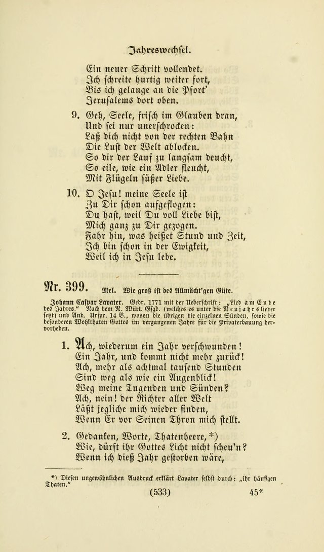 Deutsches Gesang- und Choralbuch: eine Auswahl geistlicher Lieder ... Neue, verbesserte und verhmehrte Aufl. page 530
