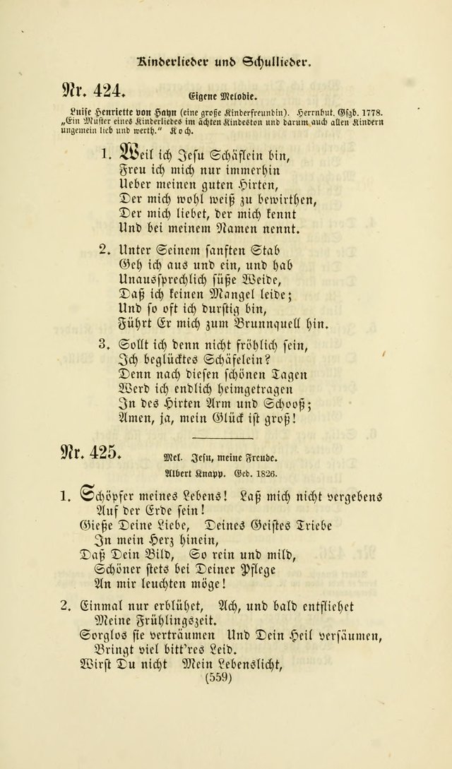 Deutsches Gesang- und Choralbuch: eine Auswahl geistlicher Lieder ... Neue, verbesserte und verhmehrte Aufl. page 556