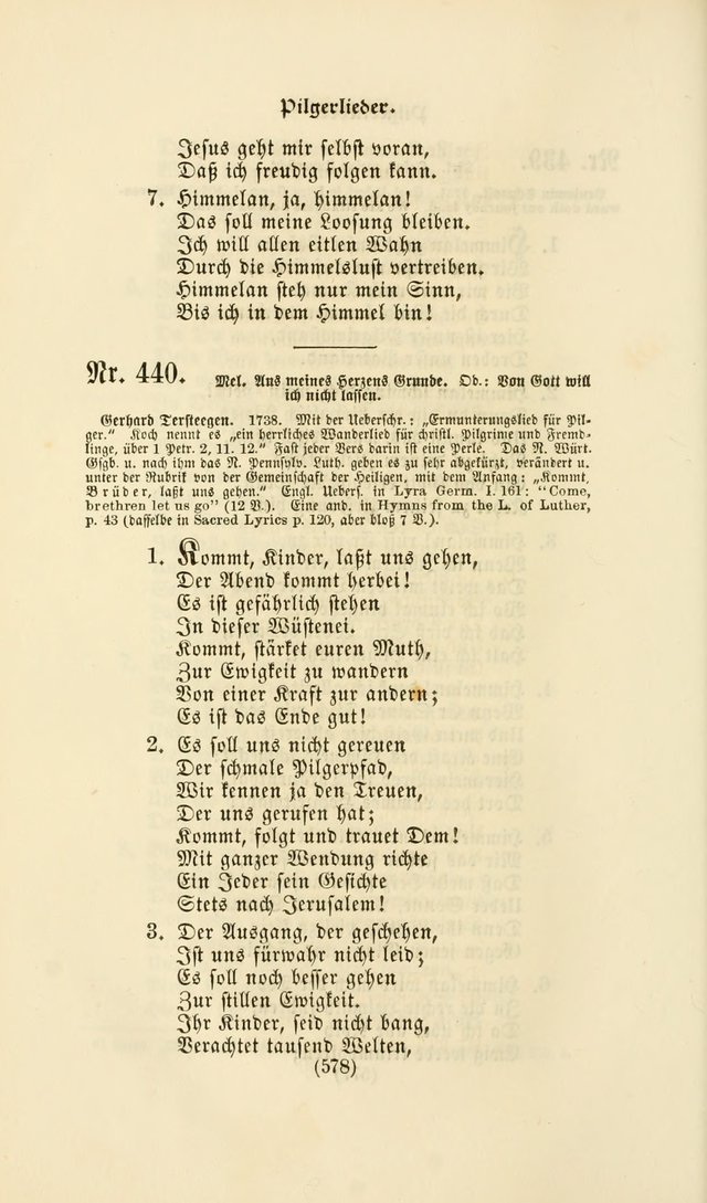 Deutsches Gesang- und Choralbuch: eine Auswahl geistlicher Lieder ... Neue, verbesserte und verhmehrte Aufl. page 575