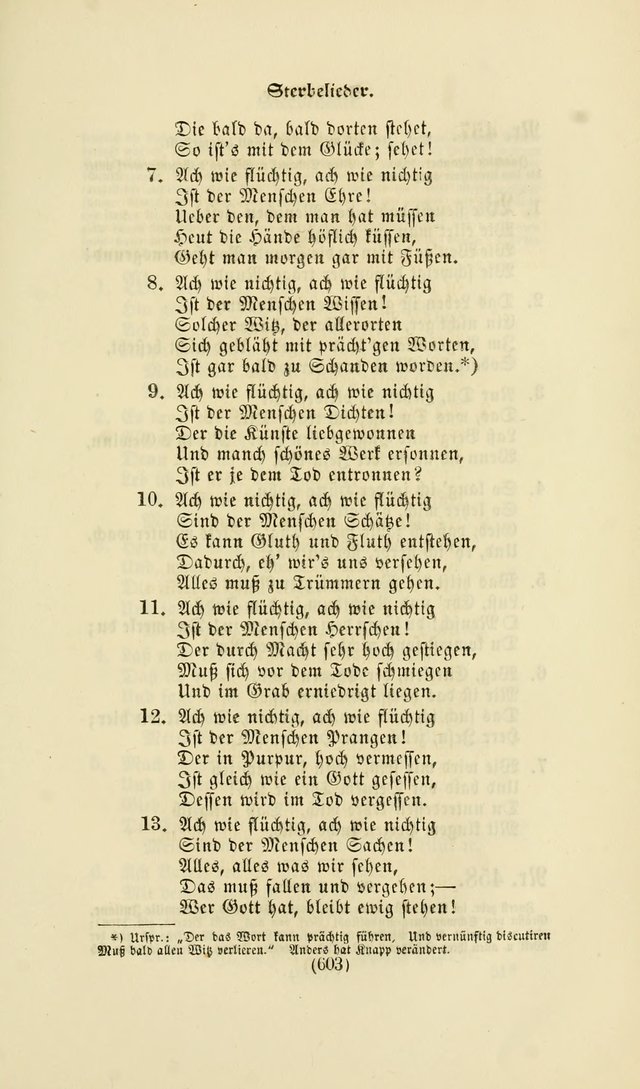 Deutsches Gesang- und Choralbuch: eine Auswahl geistlicher Lieder ... Neue, verbesserte und verhmehrte Aufl. page 600