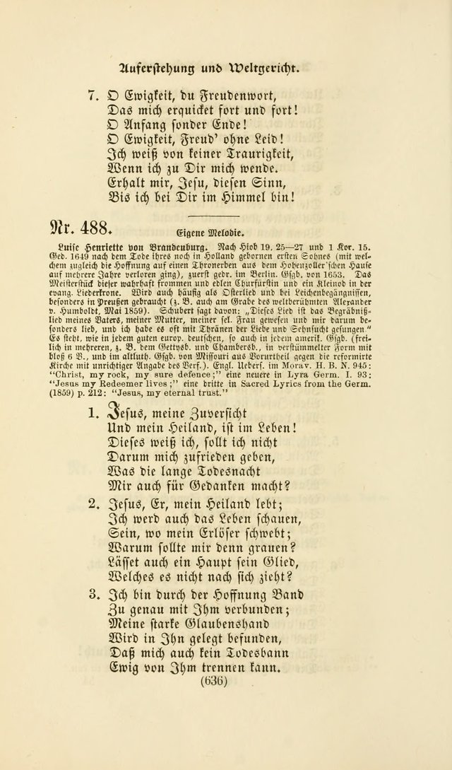 Deutsches Gesang- und Choralbuch: eine Auswahl geistlicher Lieder ... Neue, verbesserte und verhmehrte Aufl. page 633