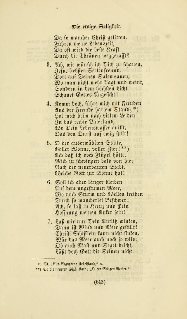 Deutsches Gesang- und Choralbuch: eine Auswahl geistlicher Lieder ... Neue, verbesserte und verhmehrte Aufl. page 640