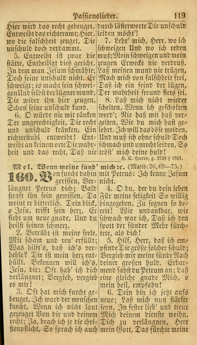 Deutsches Gesangbuch für die Evangelisch-Luterische Kirche in den Vereinigten Staaten: herausgegeben mit kirchlicher Genehmigung  page 119