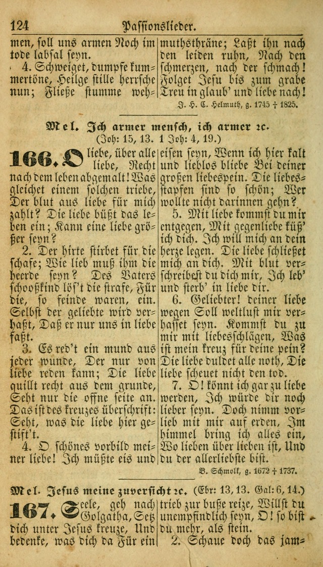 Deutsches Gesangbuch für die Evangelisch-Luterische Kirche in den Vereinigten Staaten: herausgegeben mit kirchlicher Genehmigung  page 124