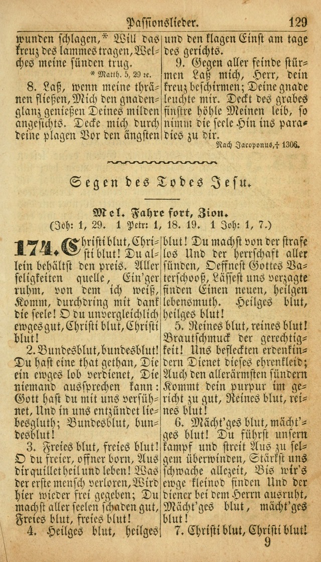 Deutsches Gesangbuch für die Evangelisch-Luterische Kirche in den Vereinigten Staaten: herausgegeben mit kirchlicher Genehmigung  page 129