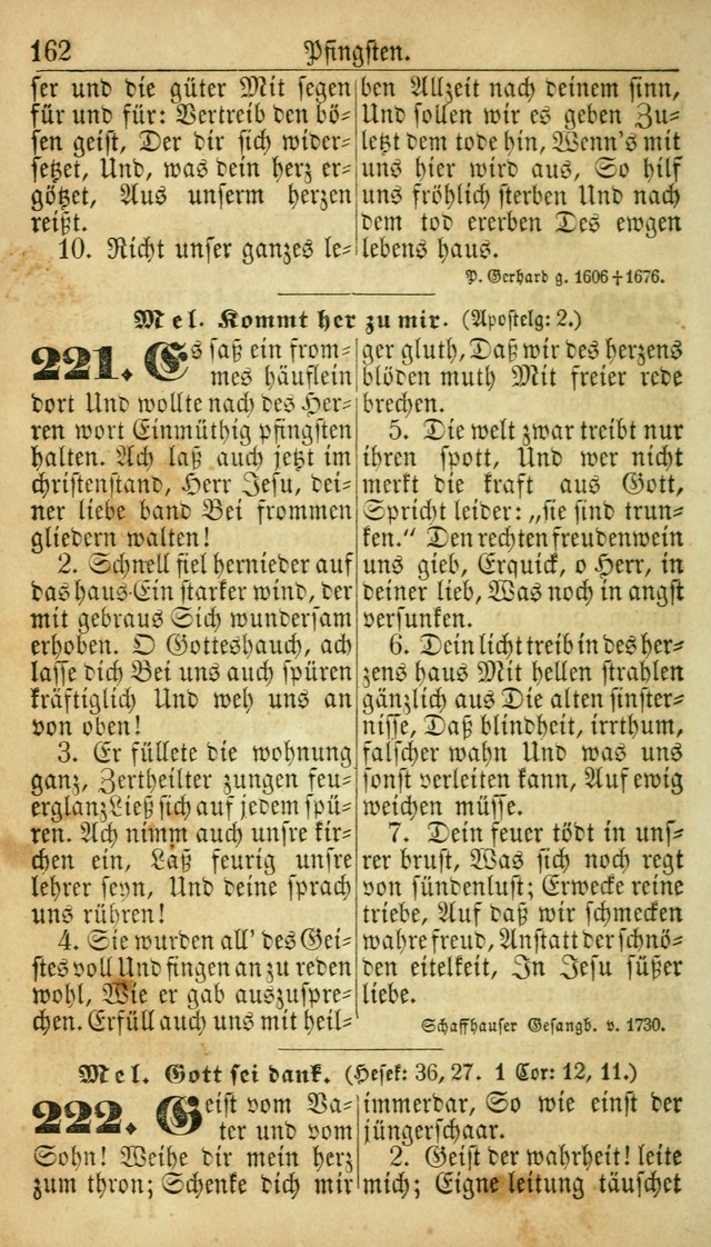 Deutsches Gesangbuch für die Evangelisch-Luterische Kirche in den Vereinigten Staaten: herausgegeben mit kirchlicher Genehmigung  page 162