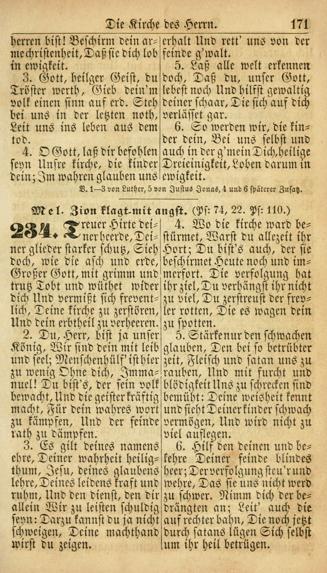 Deutsches Gesangbuch für die Evangelisch-Luterische Kirche in den Vereinigten Staaten: herausgegeben mit kirchlicher Genehmigung  page 171