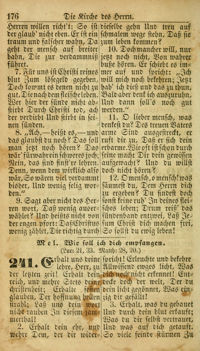 Deutsches Gesangbuch für die Evangelisch-Luterische Kirche in den Vereinigten Staaten: herausgegeben mit kirchlicher Genehmigung  page 176