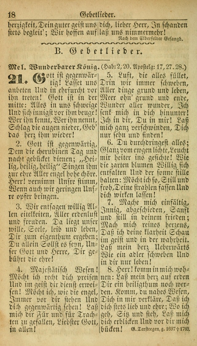 Deutsches Gesangbuch für die Evangelisch-Luterische Kirche in den Vereinigten Staaten: herausgegeben mit kirchlicher Genehmigung  page 18