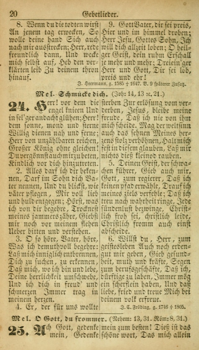 Deutsches Gesangbuch für die Evangelisch-Luterische Kirche in den Vereinigten Staaten: herausgegeben mit kirchlicher Genehmigung  page 20
