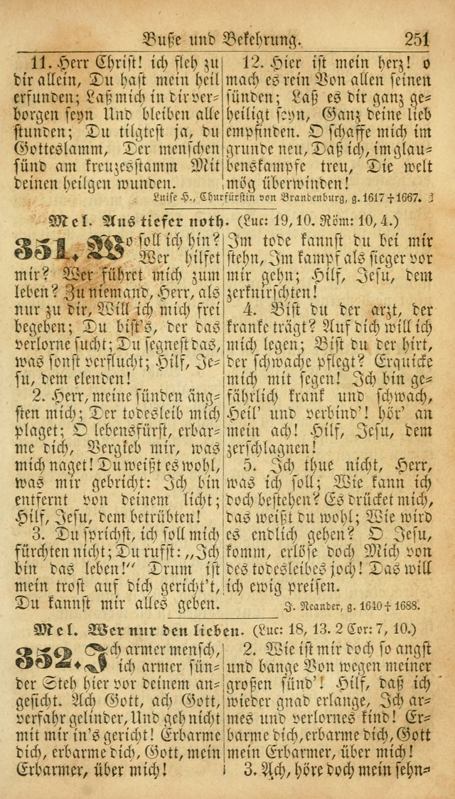 Deutsches Gesangbuch für die Evangelisch-Luterische Kirche in den Vereinigten Staaten: herausgegeben mit kirchlicher Genehmigung  page 251