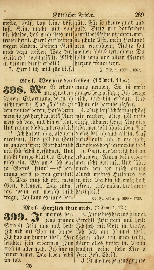 Deutsches Gesangbuch für die Evangelisch-Luterische Kirche in den Vereinigten Staaten: herausgegeben mit kirchlicher Genehmigung  page 289