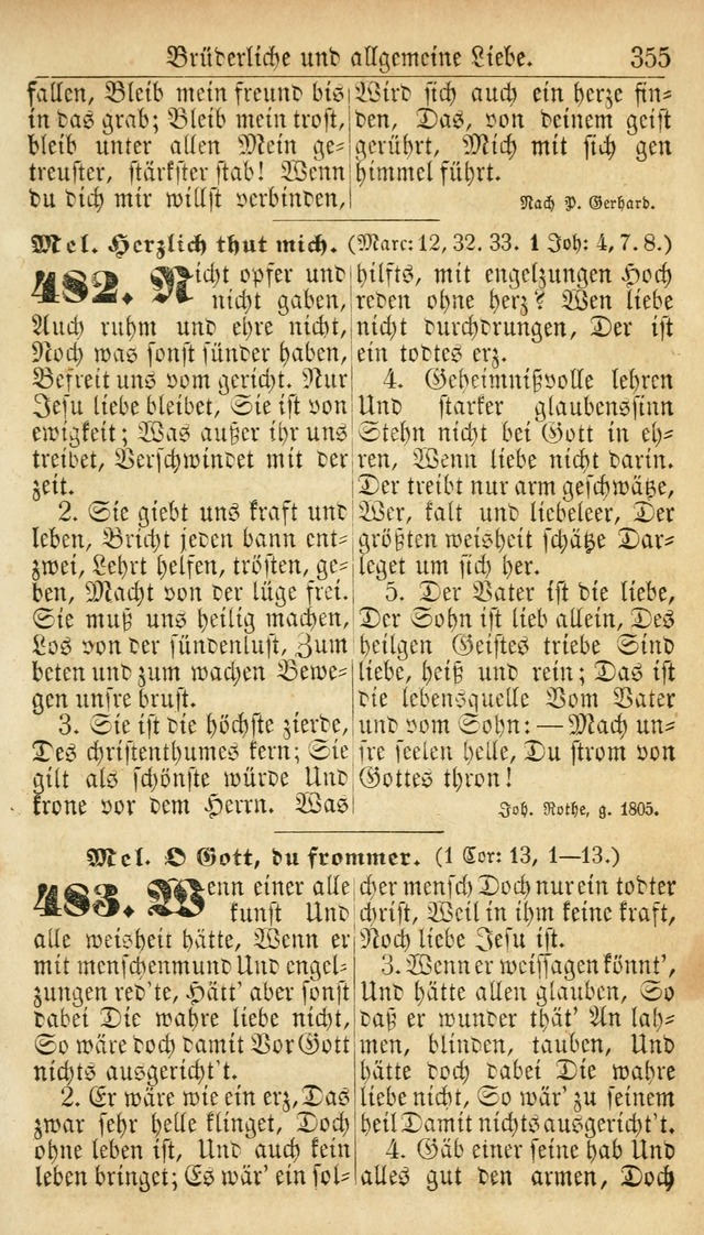 Deutsches Gesangbuch für die Evangelisch-Luterische Kirche in den Vereinigten Staaten: herausgegeben mit kirchlicher Genehmigung  page 355
