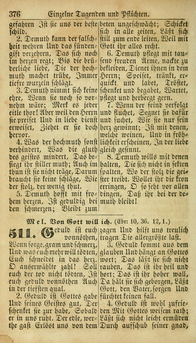 Deutsches Gesangbuch für die Evangelisch-Luterische Kirche in den Vereinigten Staaten: herausgegeben mit kirchlicher Genehmigung  page 376
