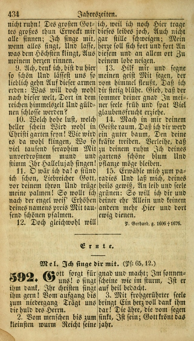 Deutsches Gesangbuch für die Evangelisch-Luterische Kirche in den Vereinigten Staaten: herausgegeben mit kirchlicher Genehmigung  page 434
