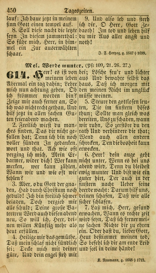 Deutsches Gesangbuch für die Evangelisch-Luterische Kirche in den Vereinigten Staaten: herausgegeben mit kirchlicher Genehmigung  page 450