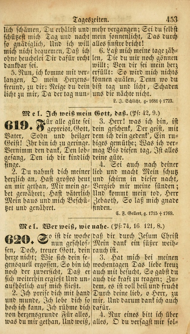 Deutsches Gesangbuch für die Evangelisch-Luterische Kirche in den Vereinigten Staaten: herausgegeben mit kirchlicher Genehmigung  page 453