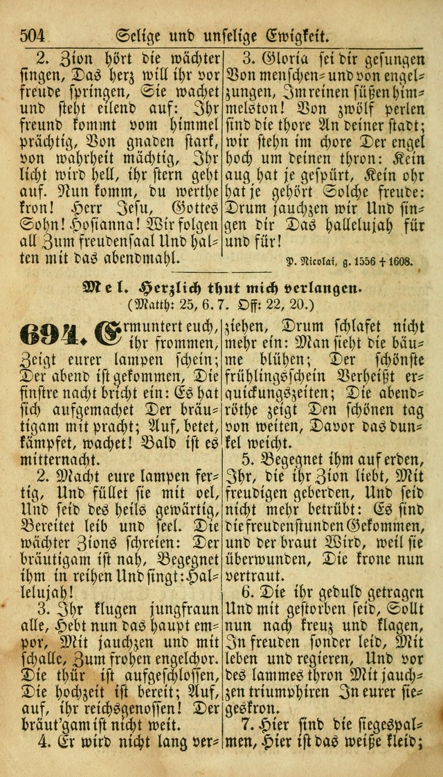 Deutsches Gesangbuch für die Evangelisch-Luterische Kirche in den Vereinigten Staaten: herausgegeben mit kirchlicher Genehmigung  page 504