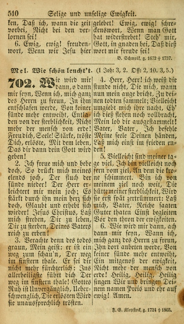 Deutsches Gesangbuch für die Evangelisch-Luterische Kirche in den Vereinigten Staaten: herausgegeben mit kirchlicher Genehmigung  page 510