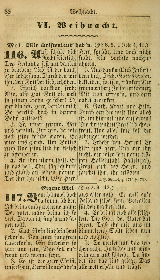 Deutsches Gesangbuch für die Evangelisch-Luterische Kirche in den Vereinigten Staaten: herausgegeben mit kirchlicher Genehmigung  page 88