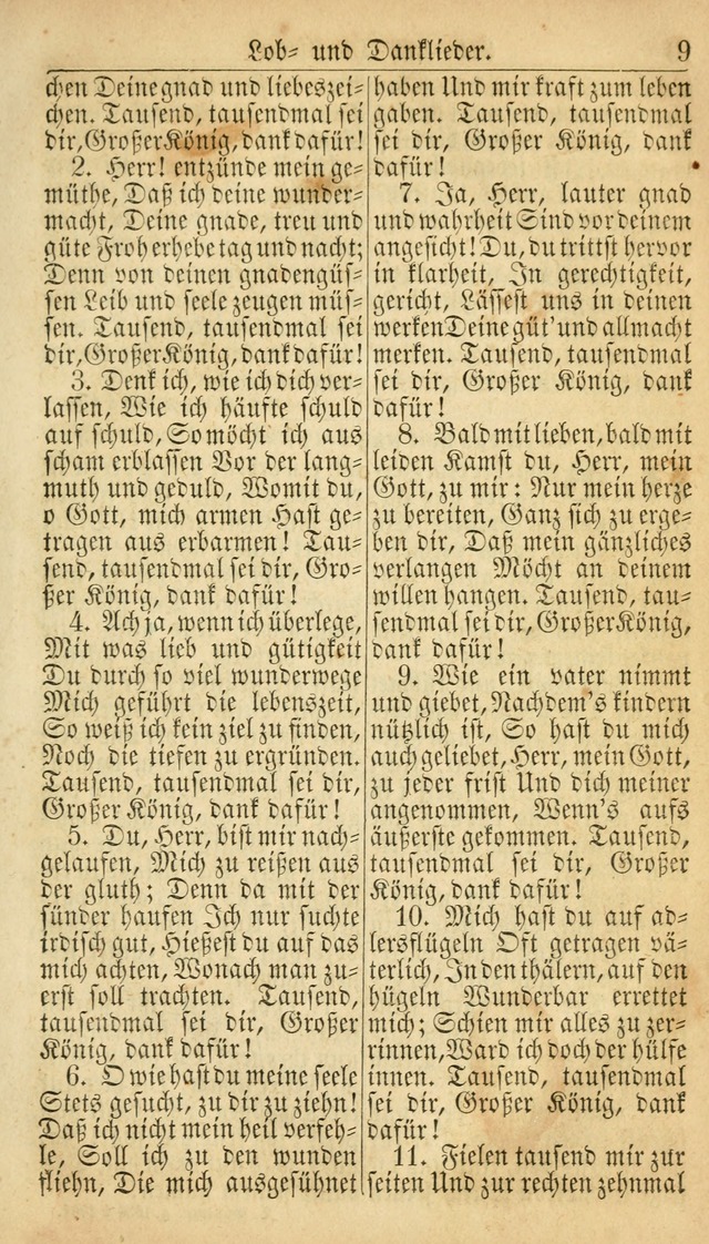 Deutsches Gesangbuch für die Evangelisch-Luterische Kirche in den Vereinigten Staaten: herausgegeben mit kirchlicher Genehmigung  page 9