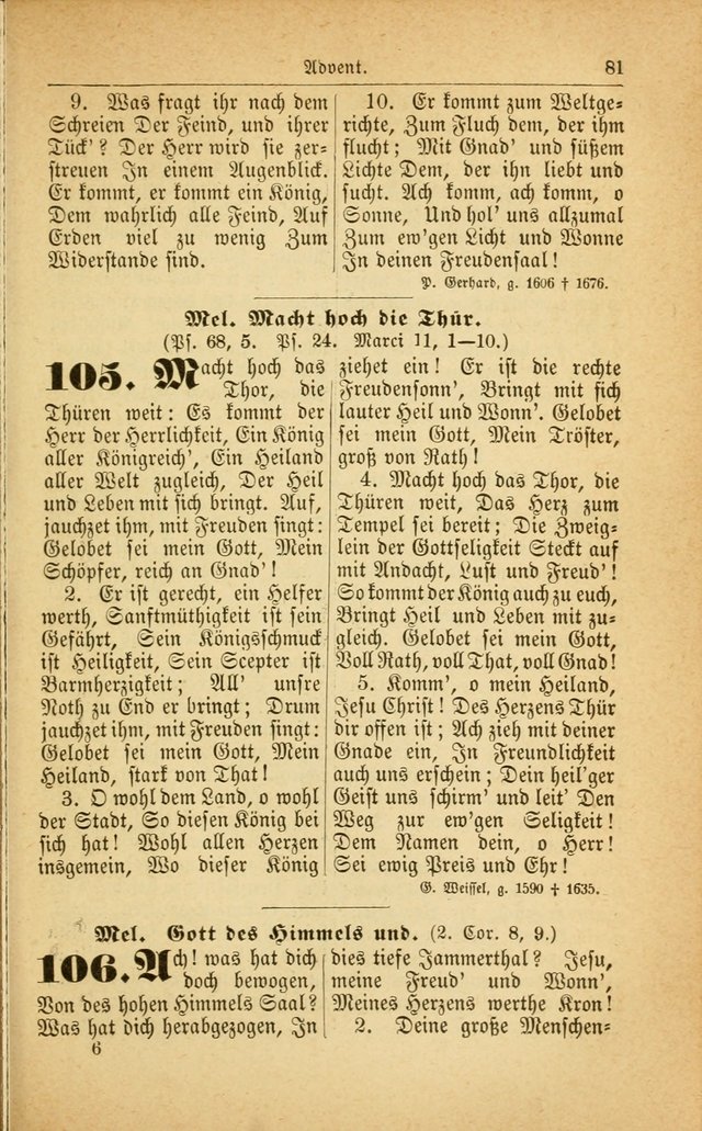 Deutsches Gesangbuch: für den Evangelisch-Lutherische Kirche in den Vereinigten Staaten herausgegen mit kirchlicher Genehmigung  page 135