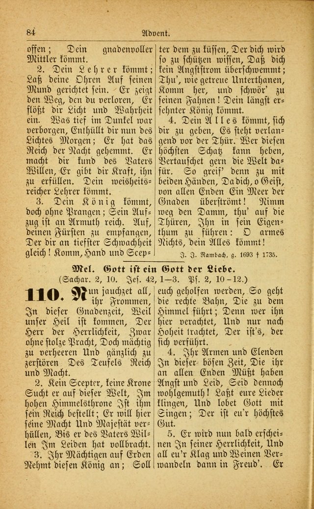 Deutsches Gesangbuch: für den Evangelisch-Lutherische Kirche in den Vereinigten Staaten herausgegen mit kirchlicher Genehmigung  page 138