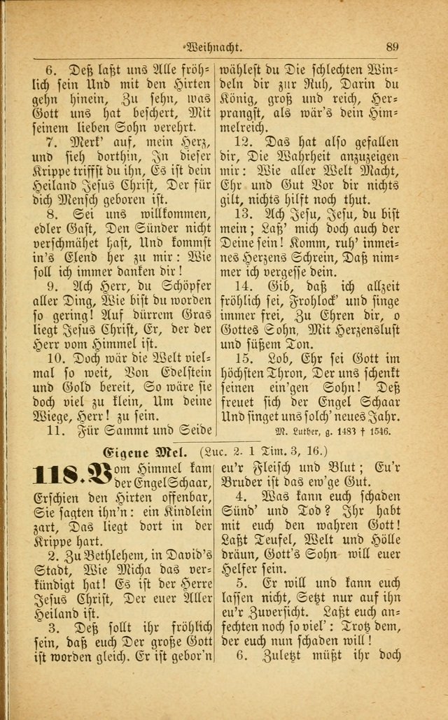 Deutsches Gesangbuch: für den Evangelisch-Lutherische Kirche in den Vereinigten Staaten herausgegen mit kirchlicher Genehmigung  page 143