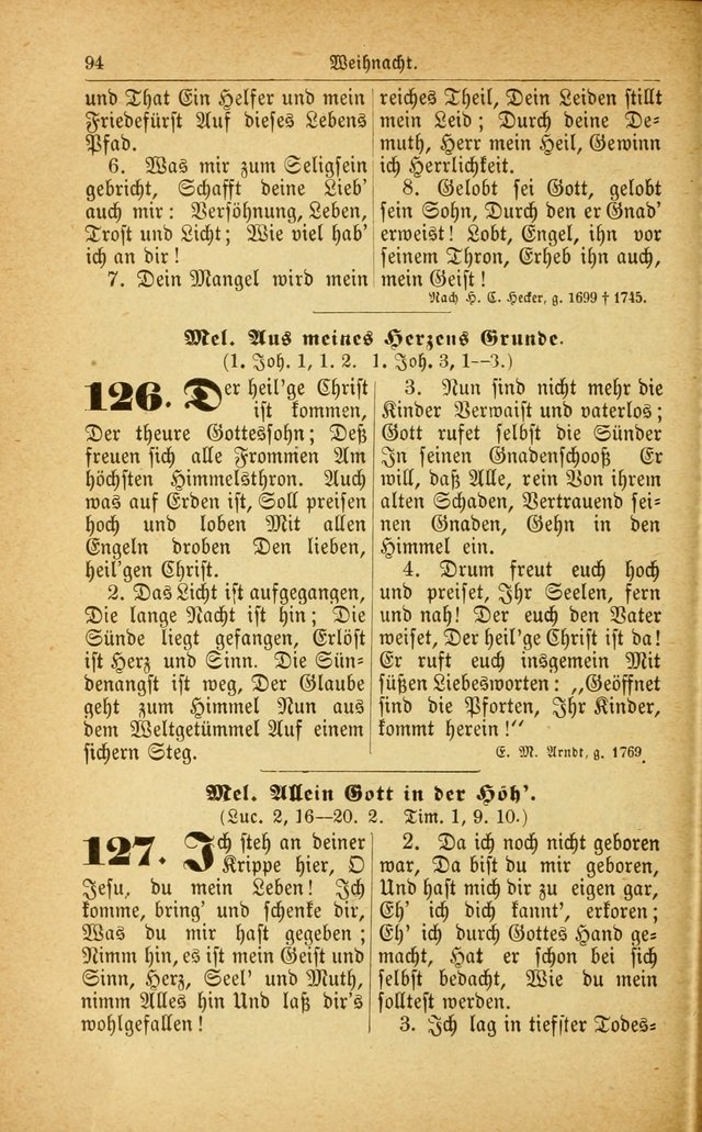 Deutsches Gesangbuch: für den Evangelisch-Lutherische Kirche in den Vereinigten Staaten herausgegen mit kirchlicher Genehmigung  page 148