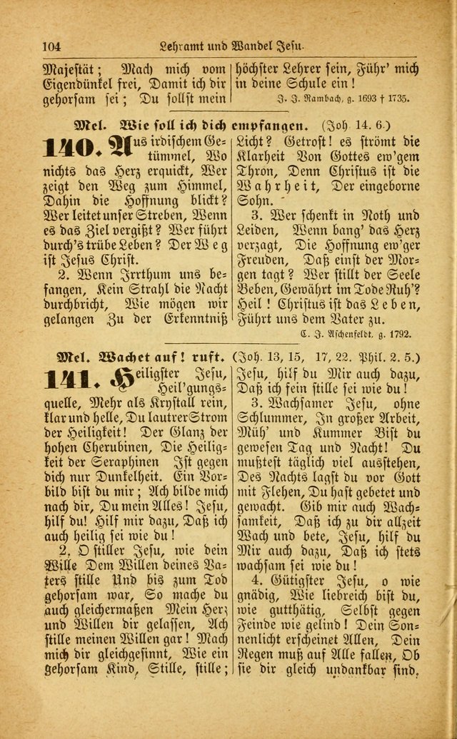 Deutsches Gesangbuch: für den Evangelisch-Lutherische Kirche in den Vereinigten Staaten herausgegen mit kirchlicher Genehmigung  page 158