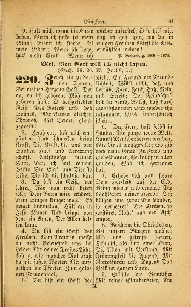 Deutsches Gesangbuch: für den Evangelisch-Lutherische Kirche in den Vereinigten Staaten herausgegen mit kirchlicher Genehmigung  page 215