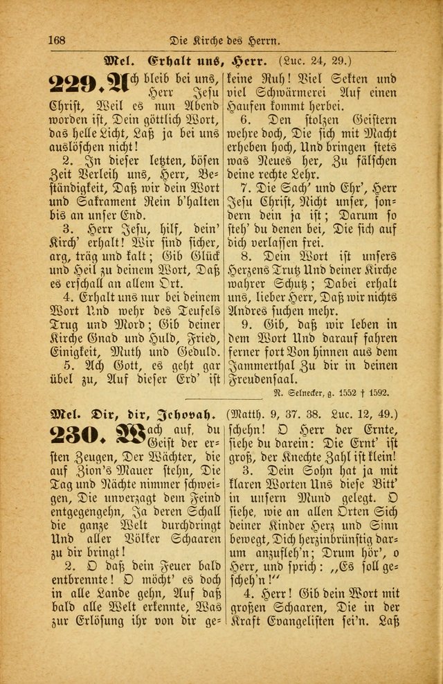 Deutsches Gesangbuch: für den Evangelisch-Lutherische Kirche in den Vereinigten Staaten herausgegen mit kirchlicher Genehmigung  page 222
