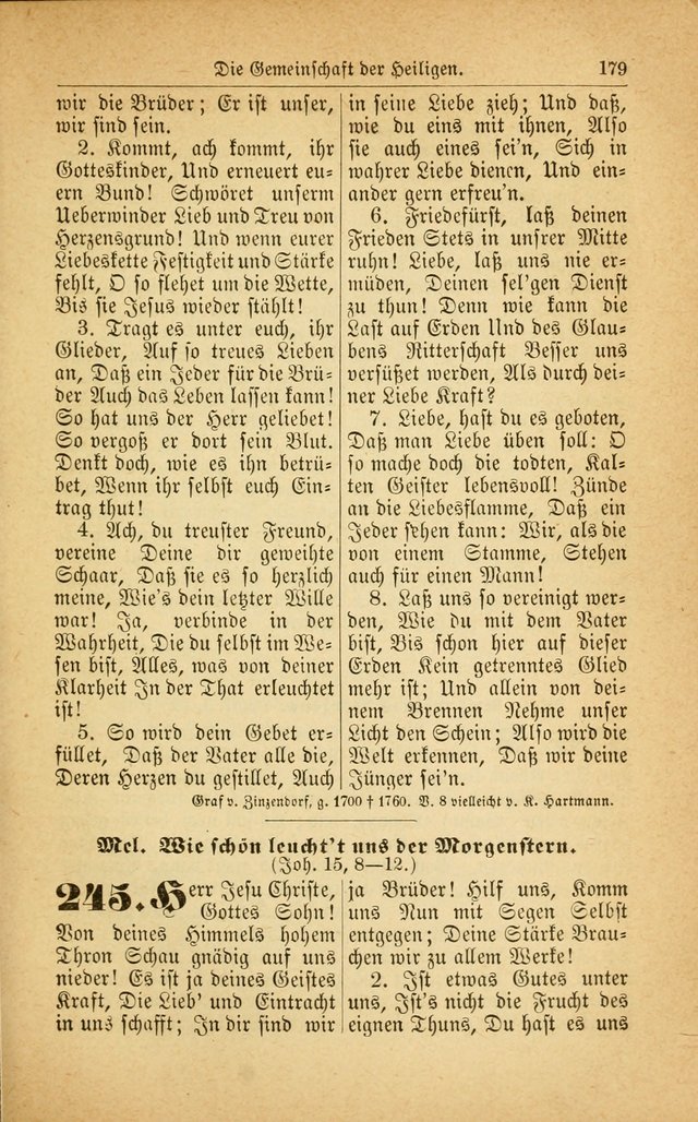 Deutsches Gesangbuch: für den Evangelisch-Lutherische Kirche in den Vereinigten Staaten herausgegen mit kirchlicher Genehmigung  page 233