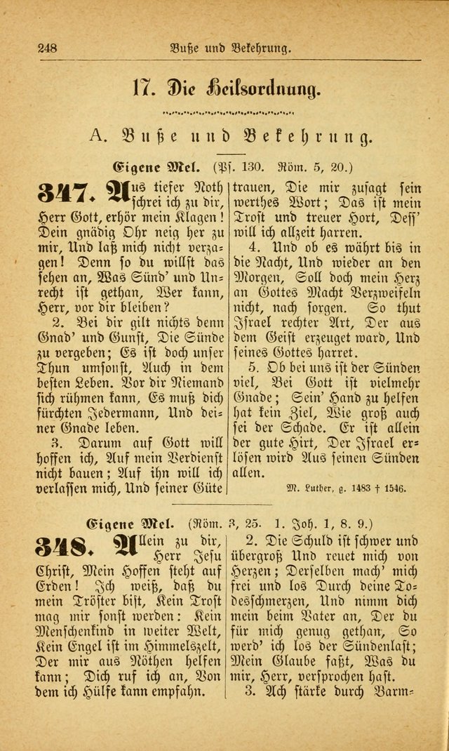 Deutsches Gesangbuch: für den Evangelisch-Lutherische Kirche in den Vereinigten Staaten herausgegen mit kirchlicher Genehmigung  page 302